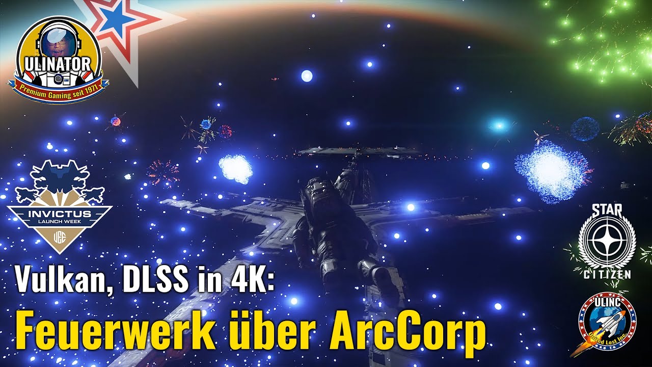 Embedded thumbnail for Feuerwerk über ArcCorp in 4K - Gameplay mit Originalsound